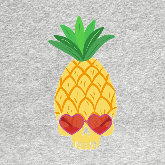 Skull Pineapple Aloha Hawaii Hawaiian Funny by macshoptee